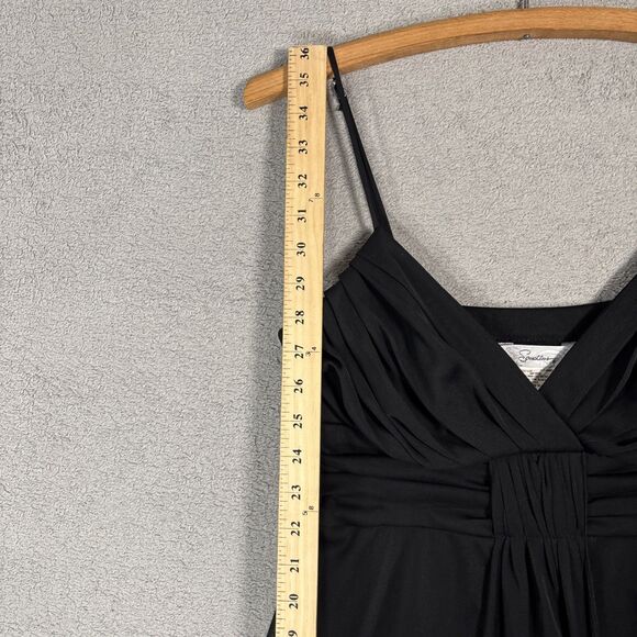 Vintage Speechless Mini Black Babydoll Dress Size M Whimsigoth Y2K Goth Vamp - Picture 9 of 16